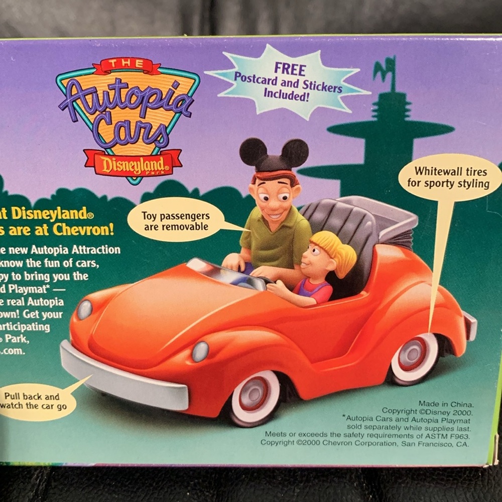 Disneyland Autopia Orange Suzy Collectible Car-Vintage 🆕